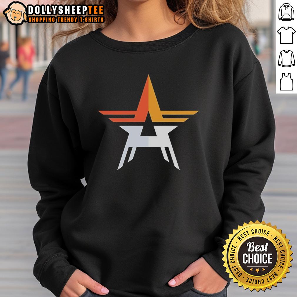 Good Houston Astros Star Logo Vintage Sweatshirt Vintage Houston Astros star logo sweatshirt, perfect for fans showcasing retro style and team pride.