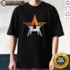 Vintage Houston Astros star logo T-shirt featuring classic design and vibrant colors, perfect for baseball fans.