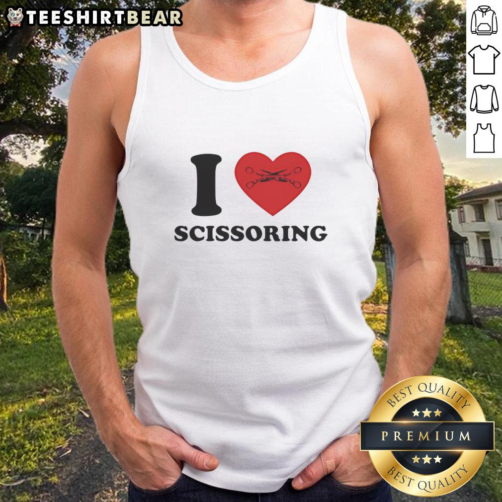 good-i-love-scissoring-vintage-tank-top Vintage tank top featuring 'Good I Love Scissoring' graphic, perfect for casual wear and LGBTQ+ pride celebrations.