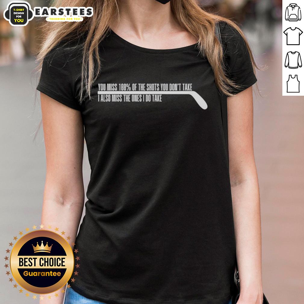 good-ice-sport-player-on-rink-humor-stick-miss-100e280b2-shots-you-dont-take-also-ones-do-take-ladies-tee Funny ice sport player missing shots on rink, showcasing the motto '100% of shots you don't take' on ladies' tee.