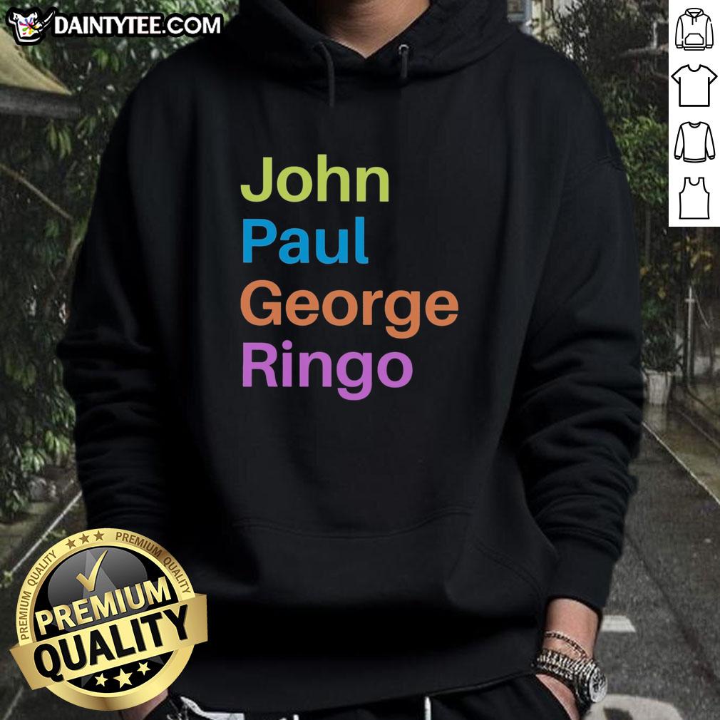 good-john-paul-george-ringo-hoodie Good John Paul George Ringo hoodie featuring a stylish design inspired by iconic music legends.