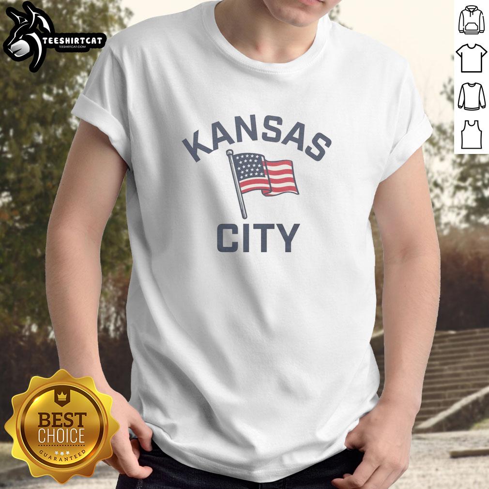 good-kansas-city-usa-flag-t-shirt-1 Good Kansas City USA flag T-shirt featuring vibrant colors and a stylish design, perfect for Kansas City fans.