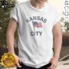 Good Kansas City USA flag T-shirt featuring vibrant colors and a stylish design, perfect for Kansas City fans.