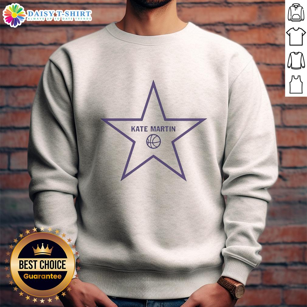 Good Kate Martin Los Angeles Sparks Wnba Hollywood Sign Star Shape Sweatshirt Good Kate Martin in a stylish star-shaped sweatshirt at the Hollywood Sign, representing the Los Angeles Sparks WNBA.
