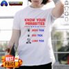 Good Know Your Parasites T-Shirt featuring Deer Tick, Dog Tick, and Luna Tick illustrations for tick awareness.