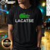 Good Lacatse Cat logo parody T-shirt featuring a playful cat design, perfect for cat lovers and humor enthusiasts.