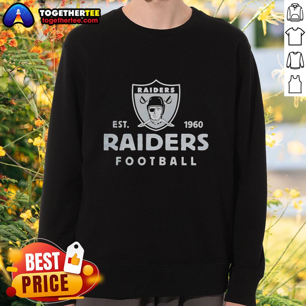 Good Las Vegas Raiders Football Est 1960 Vintage Sweatshirt Vintage sweatshirt featuring the Las Vegas Raiders logo, established 1960, perfect for football fans and collectors.