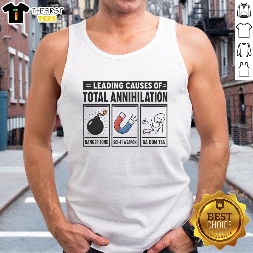 good-leading-causes-of-total-annihilation-tank-top Stylish tank top featuring 'Good Leading Causes of Total Annihilation' graphic design, perfect for casual wear.