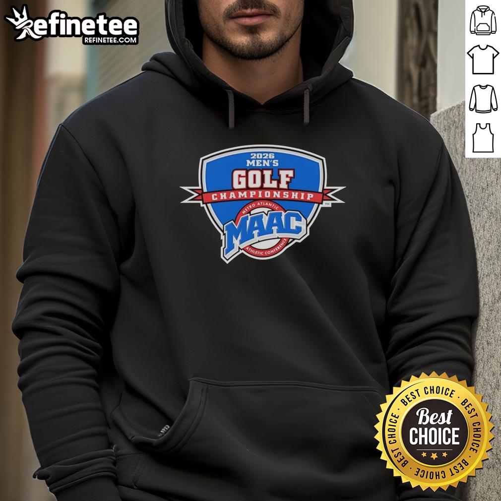 good-maac-mens-golf-championship-2026-logo-hoodie Alt Text: 2026 Good MAAC Men's Golf Championship logo hoodie featuring a stylish design for golf enthusiasts.