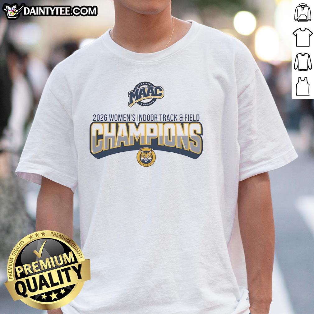 good-maac-quinnipiac-university-womens-indoor-track-and-field-champions-2026-logo-t-shirt Good Maac Quinnipiac University Women's Indoor Track and Field Champions 2026 logo t-shirt featuring vibrant design.