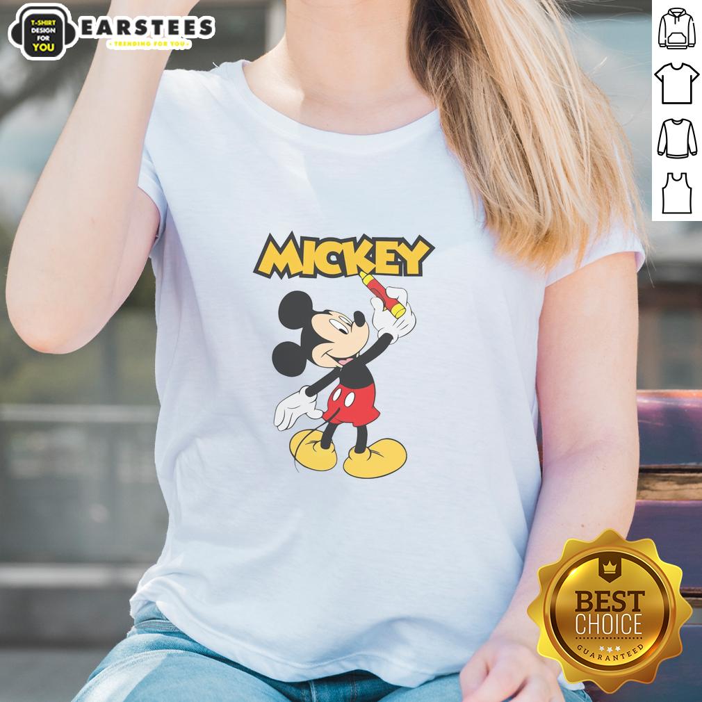 good-mickey-26-ladies-tee Good Mickey 26 Ladies Tee featuring a stylish design of Mickey Mouse in vibrant colors, perfect for Disney fans.