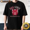 Good Mississippi State Bulldogs NCAA Baseball Hall home plate T-shirt featuring team colors and logo for fans.