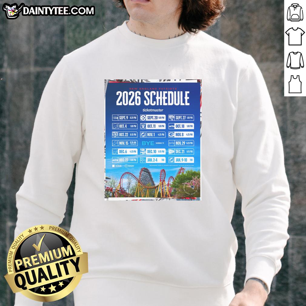 good-new-england-patriots-nfl-2026-schedule-all-kickoffs-poster-sweatshirt Good New England Patriots NFL 2026 Schedule sweatshirt featuring all kickoff times in vibrant team colors.