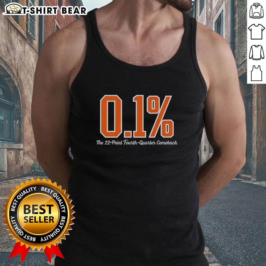 Good New York Knicks 0.1 Percent The 22 Point Fourth Quarter Comeback Tank Top Good New York Knicks 0.1% comeback tank top featuring iconic 22-point fourth quarter graphic design.