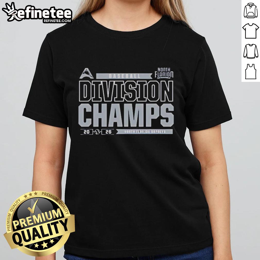 good-north-florida-ospreys-ncaa-2026-asun-conference-baseball-regular-season-champions-locker-room-ladies-tee Good North Florida Ospreys NCAA 2026 ASUN Conference Baseball Champions locker room ladies tee shirt design.