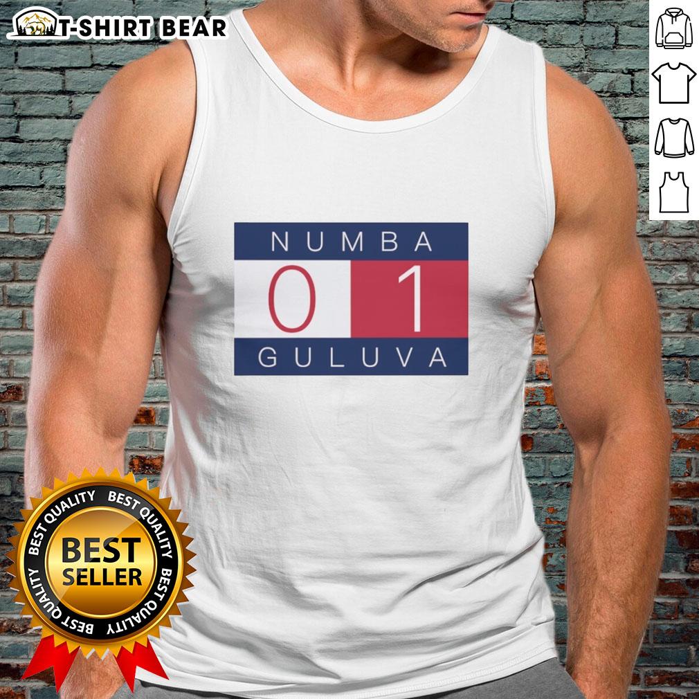 Good Number One 01 Graphic Numba Gulava Tank Top Alt Text: Good Number One graphic tank top featuring bold design and vibrant colors, perfect for casual summer wear.