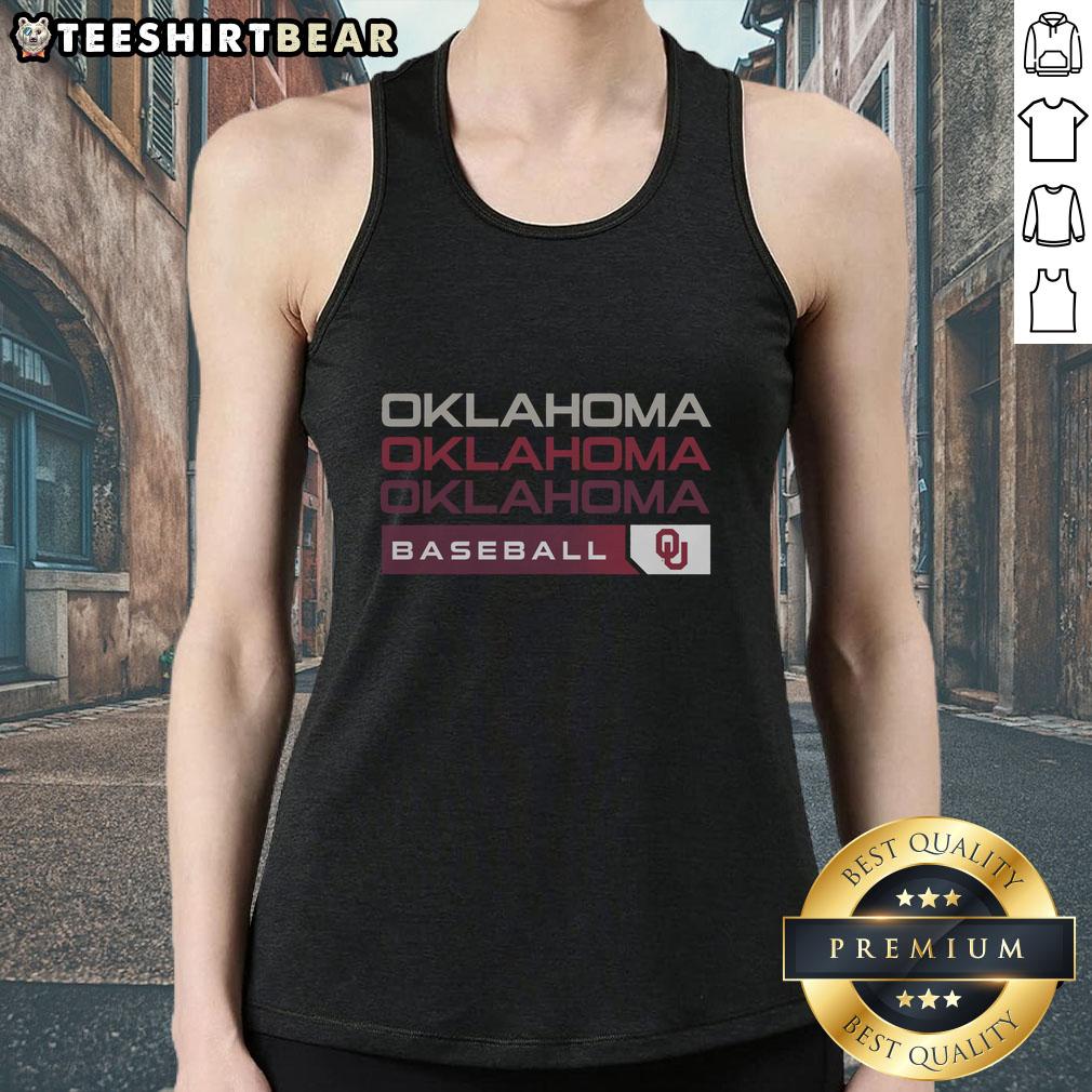 good-oklahoma-sooners-college-baseball-hype-tank-top Good Oklahoma Sooners college baseball hype tank top featuring team colors and logo, perfect for game day attire.