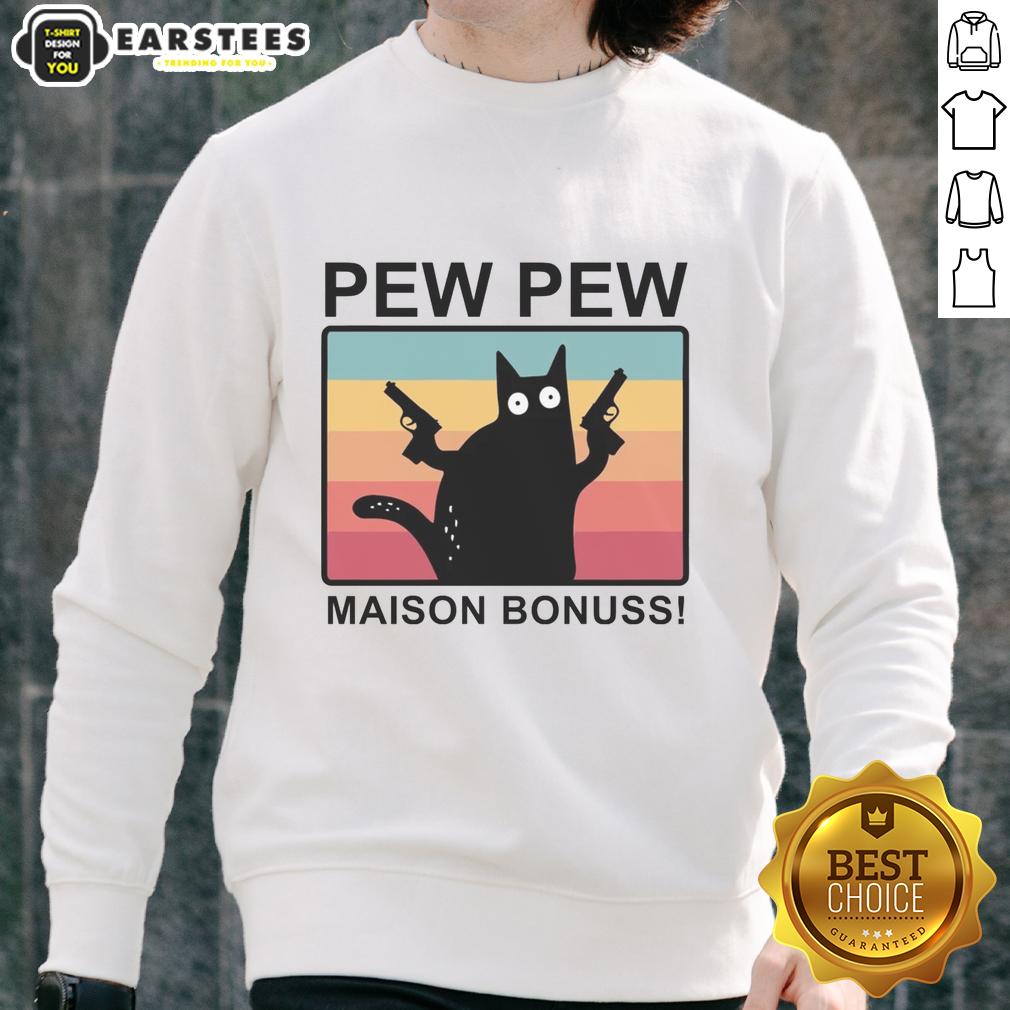 good-pew-pew-maison-bonuss-sweatshirt Good Pew Pew Maison Bonuss Sweatshirt in stylish design, perfect for casual wear and gaming enthusiasts.