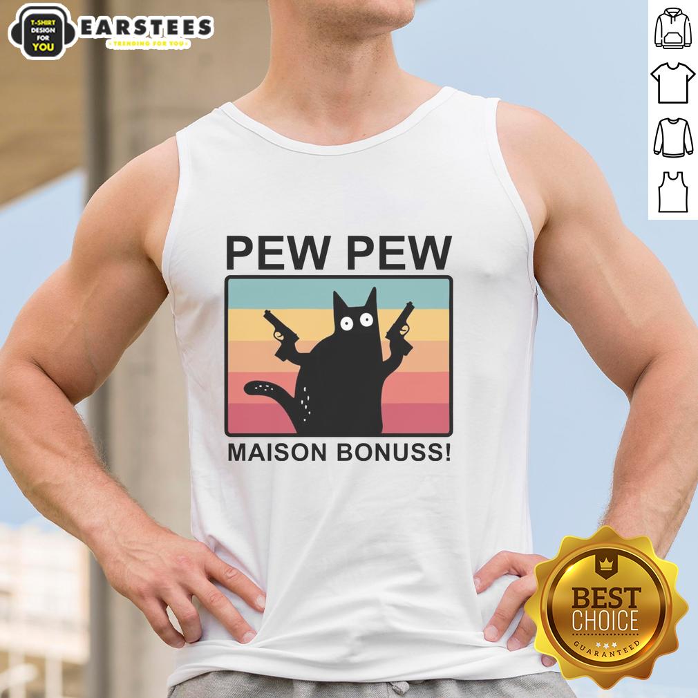 good-pew-pew-maison-bonuss-tank-top Good Pew Pew Maison Bonuss tank top featuring a stylish design, perfect for casual wear and showcasing your personality.