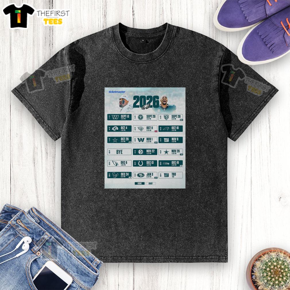 good-philadelphia-eagles-nfl-2026-season-schedule-all-kickoffs-washed-t-shirt Good Philadelphia Eagles NFL 2026 season schedule washed t-shirt featuring all kickoff times and dates.