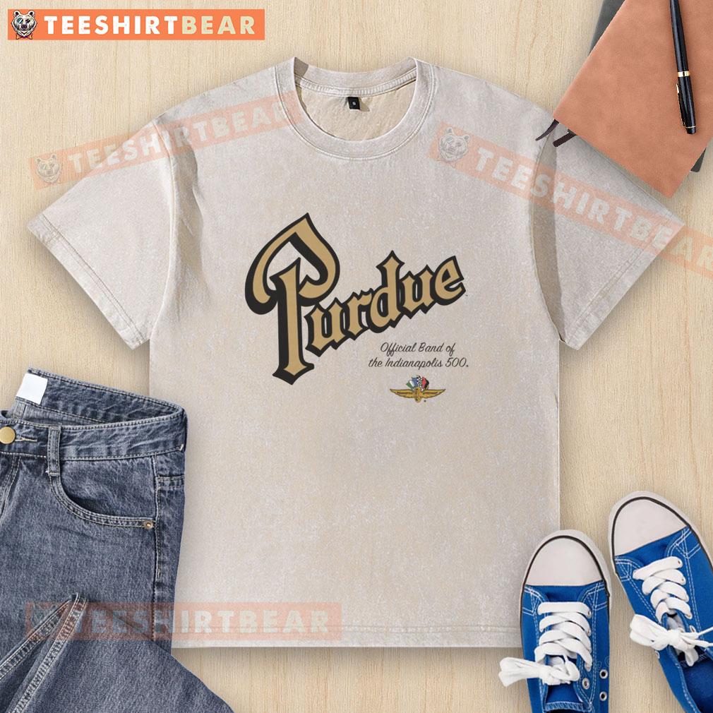 good-purdue-official-band-of-the-indianapolis-500-washed-t-shirt Good Purdue Official Band of the Indianapolis 500 washed t-shirt featuring vintage design and soft fabric.