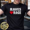 Alt Text: Good Raves Love Rage Summer Smash 2026 Festival black trucker t-shirt featuring vibrant graphic design.