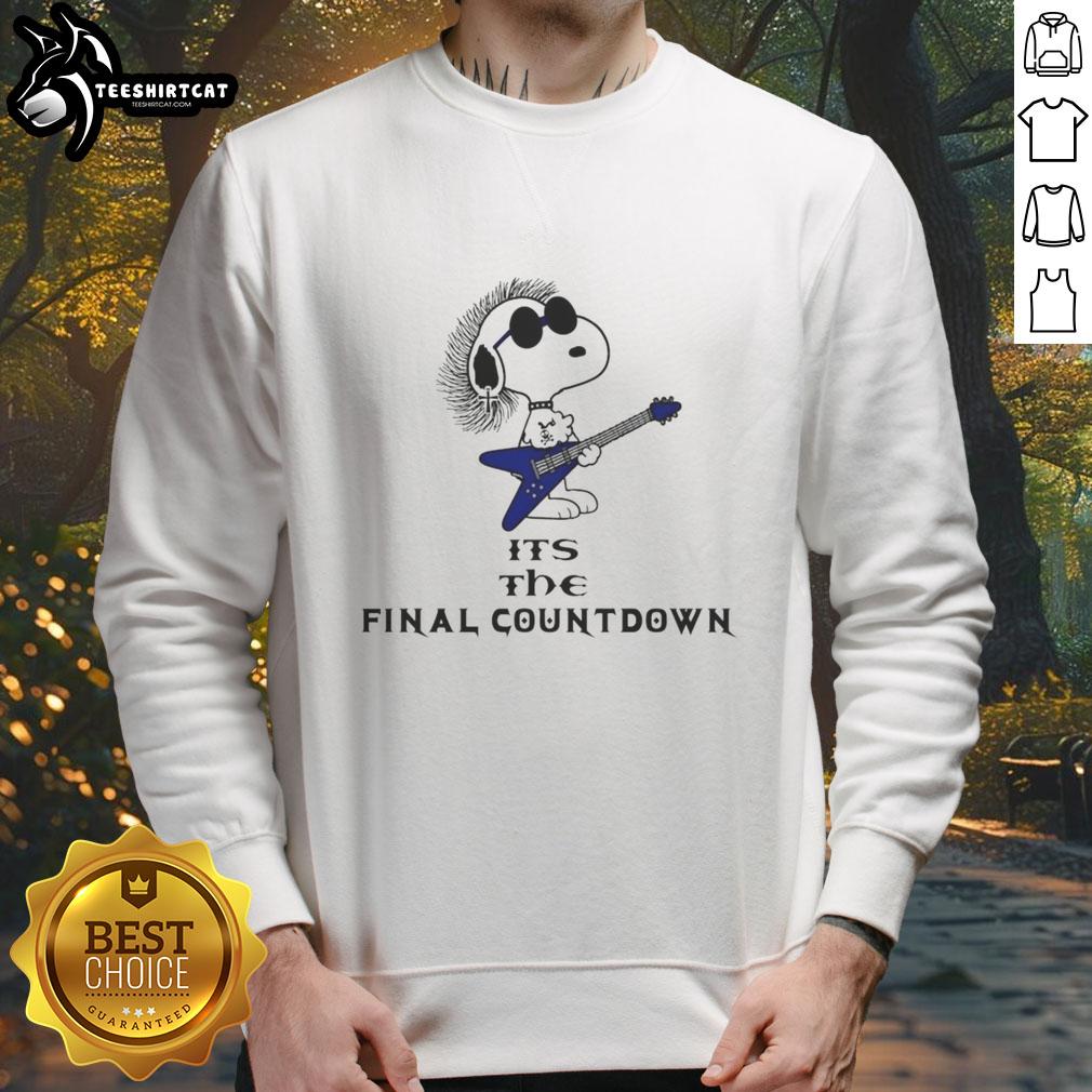 good-snoopy-peanuts-its-the-final-countdown-sweatshirt Good Snoopy Peanuts It's The Final Countdown sweatshirt featuring Snoopy and vibrant graphics for fans of the classic comic.