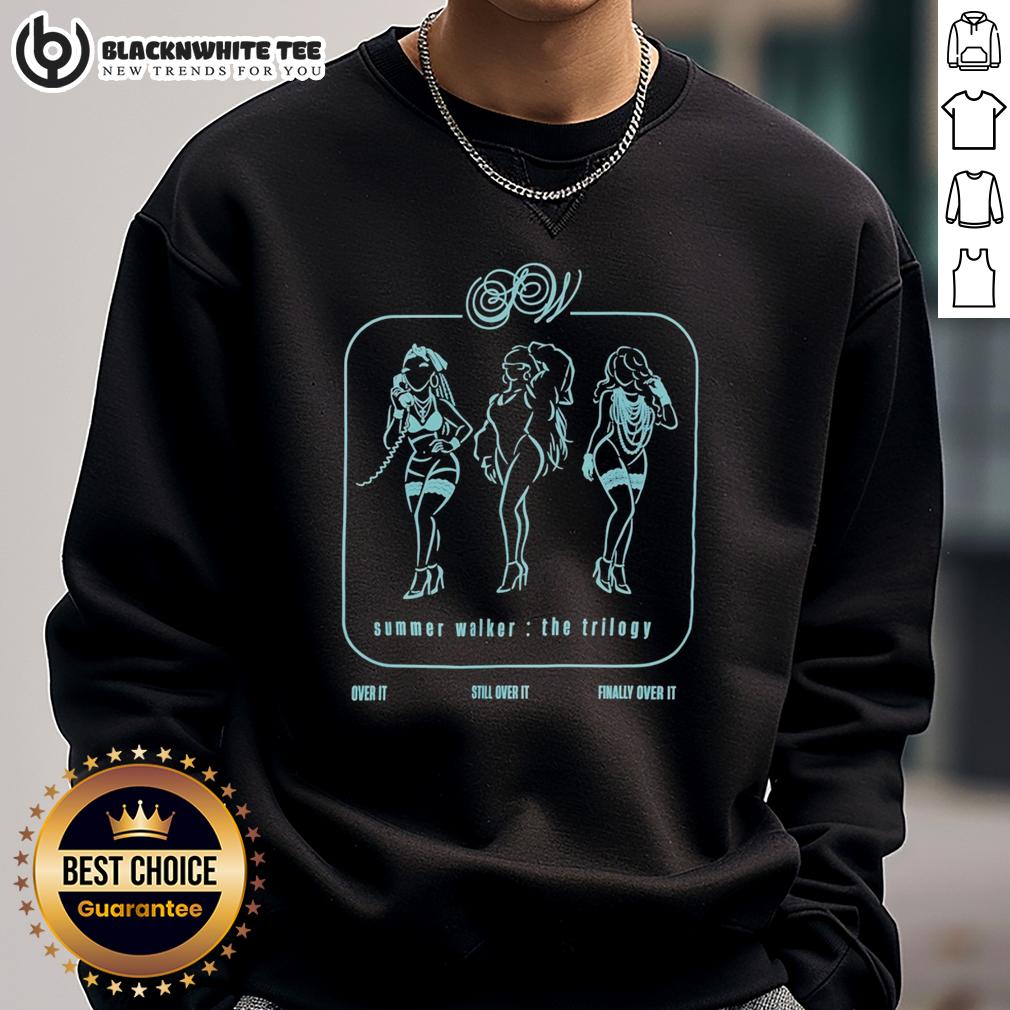 Good Summer Walker The Trilogy Over It Still Over It Finally Over It Vintage Sweatshirt Vintage sweatshirt featuring 'Good Summer Walker: The Trilogy - Over It, Still Over It, Finally Over It' design.