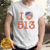 Good Ted Karras FC Cincinnati 513 Day logo t-shirt featuring vibrant colors and bold design for fans of Cincy soccer.