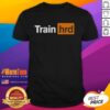 Good Train Hrd Logo Parody T-Shirt featuring a humorous twist on the classic logo design for train enthusiasts.