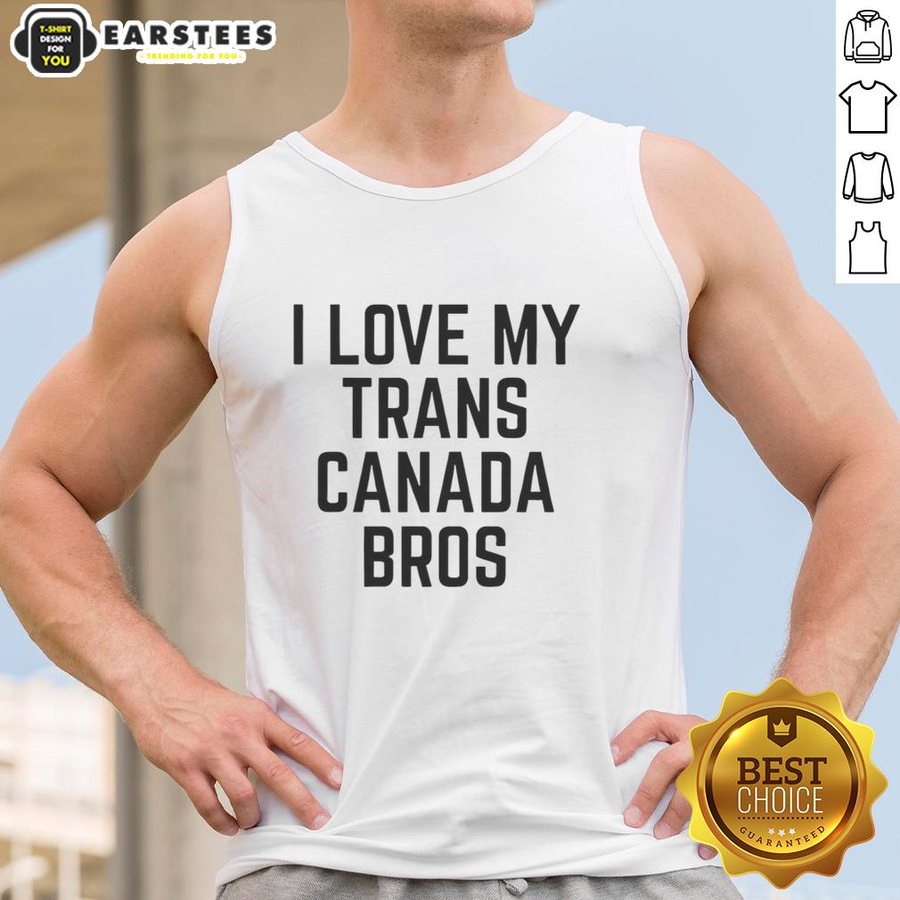 good-trans-canada-i-love-my-slogan-print-bros-tank-top Good Trans Canada I Love My Slogan Print Bros Tank Top, featuring a vibrant design and comfortable fit for casual wear.