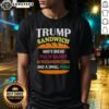 Good Trump Sandwich t-shirt featuring white bread, baloney, Russian dressing, and a pickle for political humor.