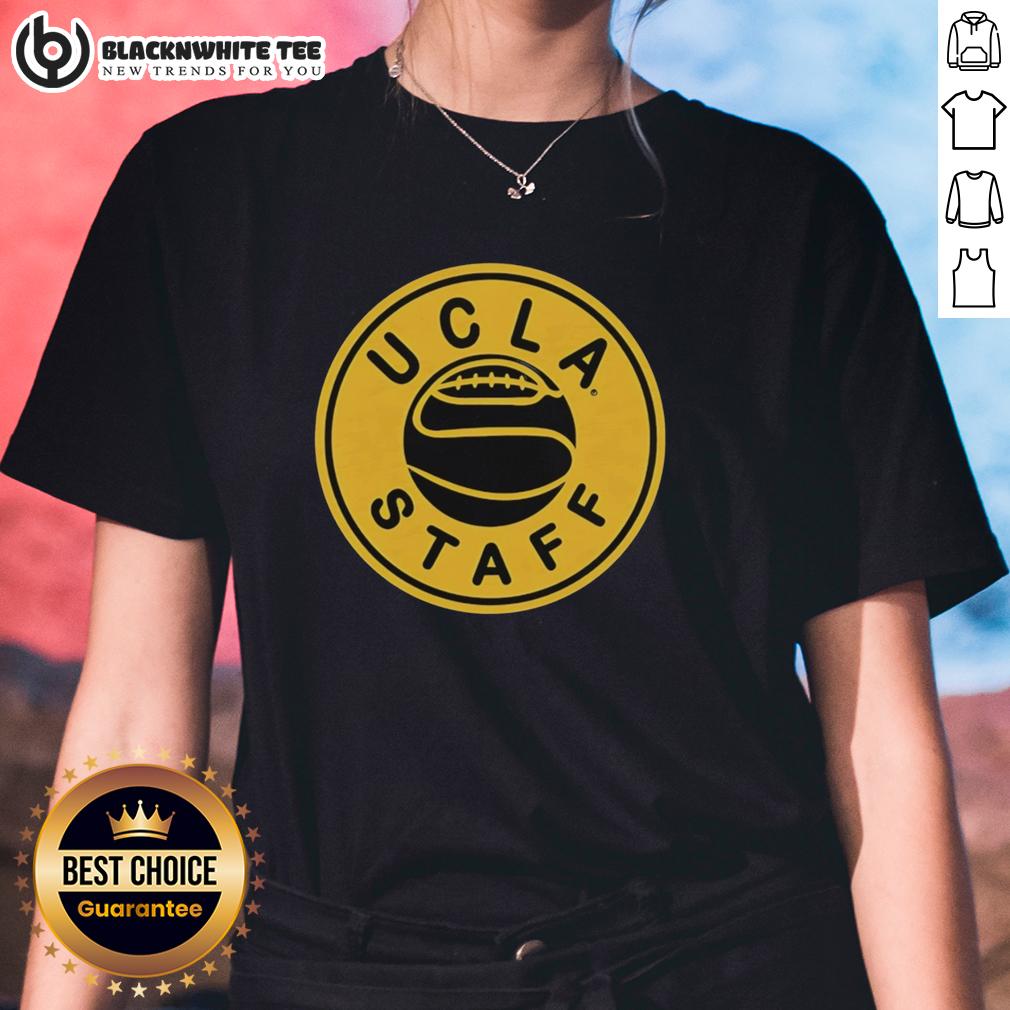 Good Ucla Staff Basketball 2026 Logo Retro Ladies Tee Alt Text: Retro UCLA Staff Basketball 2026 Logo on a stylish ladies tee, perfect for fans and casual wear.