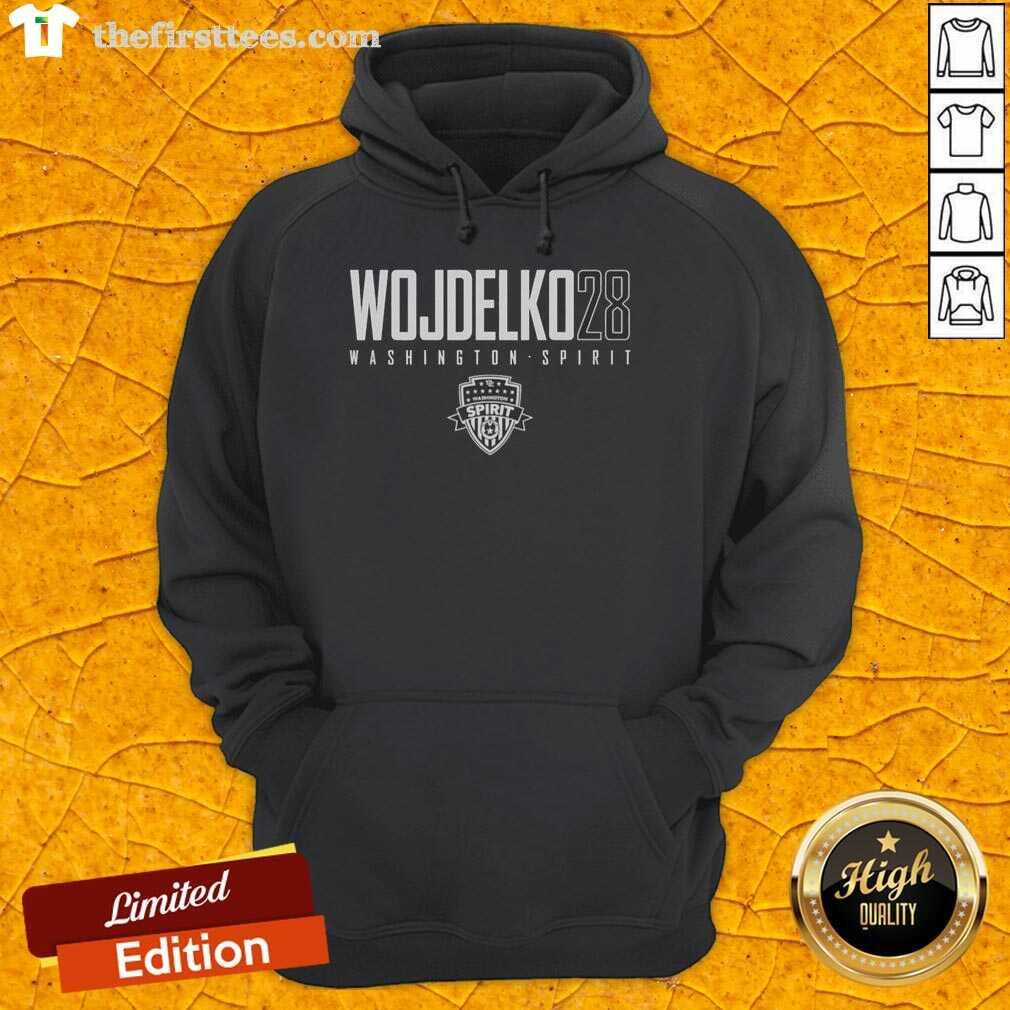 good-wojdelko-28-washington-spirit-hoodie Alt Text: Good Wojdelko 28 Washington Spirit hoodie featuring team colors and logo, perfect for fans and casual wear.