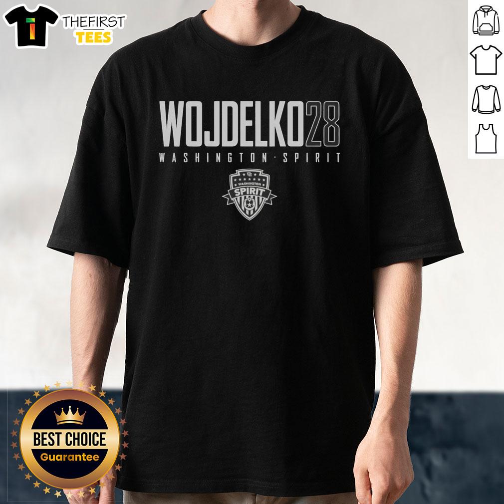 good-wojdelko-28-washington-spirit-t-shirt-1 Alt Text: Good Wojdelko 28 Washington Spirit T-Shirt featuring team colors and logo, perfect for fans and supporters.