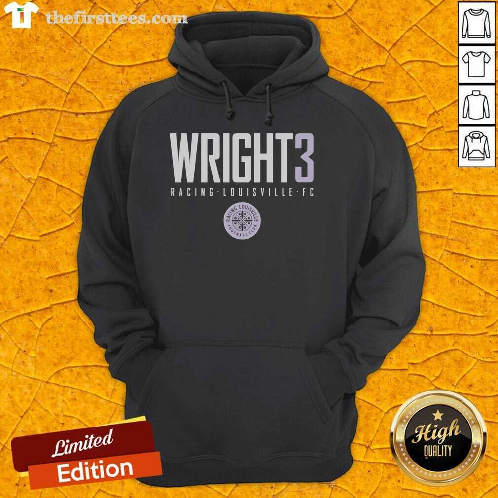 good-wright3-racing-louisville-fc-hoodie Good Wright 3 Racing Louisville FC hoodie featuring team colors and logo, perfect for fans and cozy game-day attire.