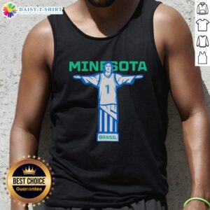Anthony Edwards wearing a Christ the Redeemer tank top in Minnesota, showcasing basketball style and culture.