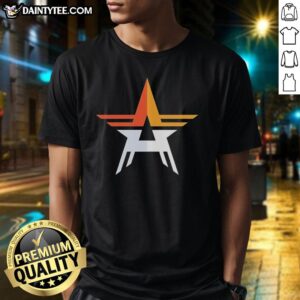Vintage Houston Astros star logo t-shirt showcasing retro design, perfect for baseball fans and collectors.