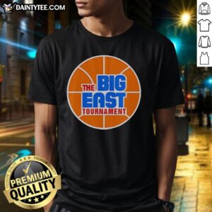 Top The Big East Tournament T-Shirt featuring vibrant team colors and logo, perfect for fans supporting their team.