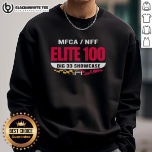 Hot MFCA NFF Elite 100 Big 33 Showcase sweatshirt featuring bold graphics and a comfortable fit for sports fans.