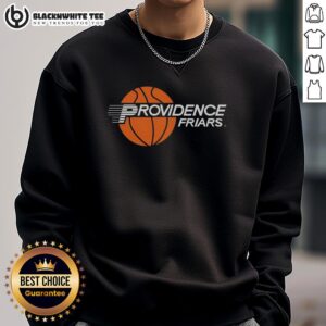Good Providence Friars basketball retro sweatshirt in navy blue, featuring classic logo and vintage design for fans.