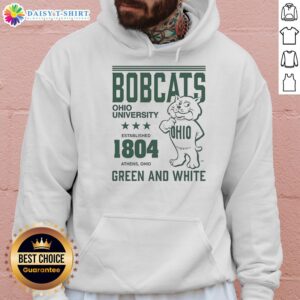 Alt Text: Vintage Ohio Bobcats hoodie established 1804, featuring the university's logo and a stylish design for fans.