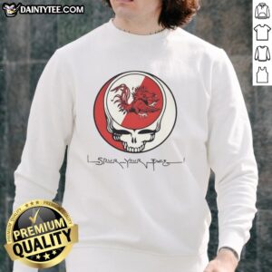 Grateful Dead X South Carolina Gamecocks sweatshirt featuring a vibrant Nice Spur design, perfect for fans and collectors.
