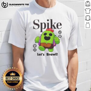 Top Spike Let's Brawl T-Shirt featuring a bold graphic design for gaming enthusiasts and casual wear.