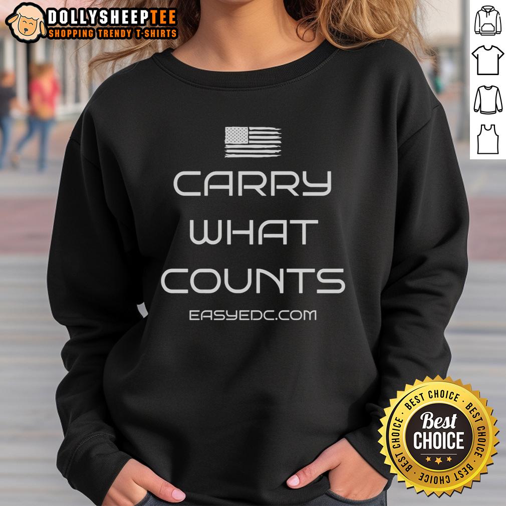 Hot Carry What Counts Usa Flag Sweatshirt Hot Carry What Counts USA Flag Sweatshirt featuring a bold American flag design, perfect for patriotic style and comfort.