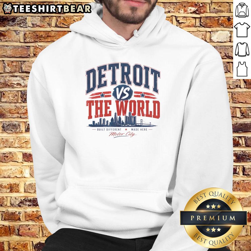 hot-detroit-pistons-vs-the-world-built-different-made-here-motor-city-skyline-hoodie Hot Detroit Pistons hoodie featuring the Motor City skyline, showcasing a unique built different design.