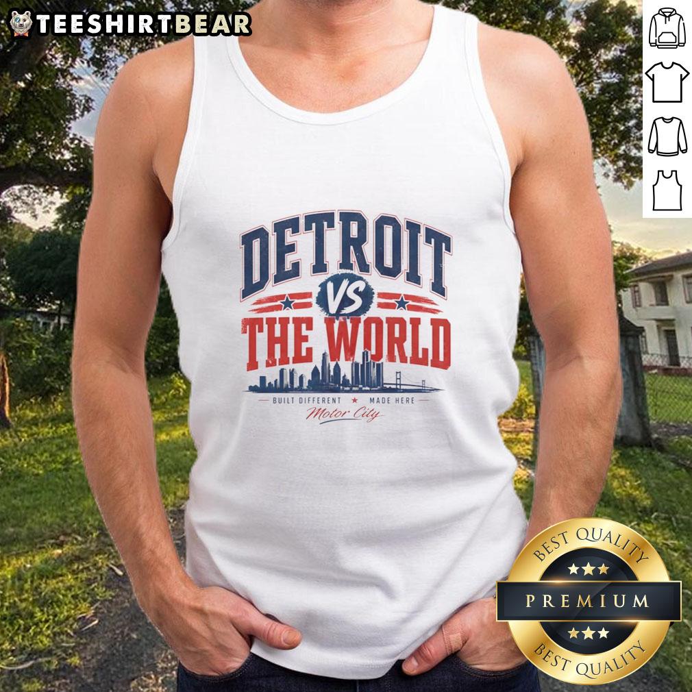 hot-detroit-pistons-vs-the-world-built-different-made-here-motor-city-skyline-tank-top Hot Detroit Pistons vs The World tank top featuring Motor City skyline design, perfect for fans and summer style.
