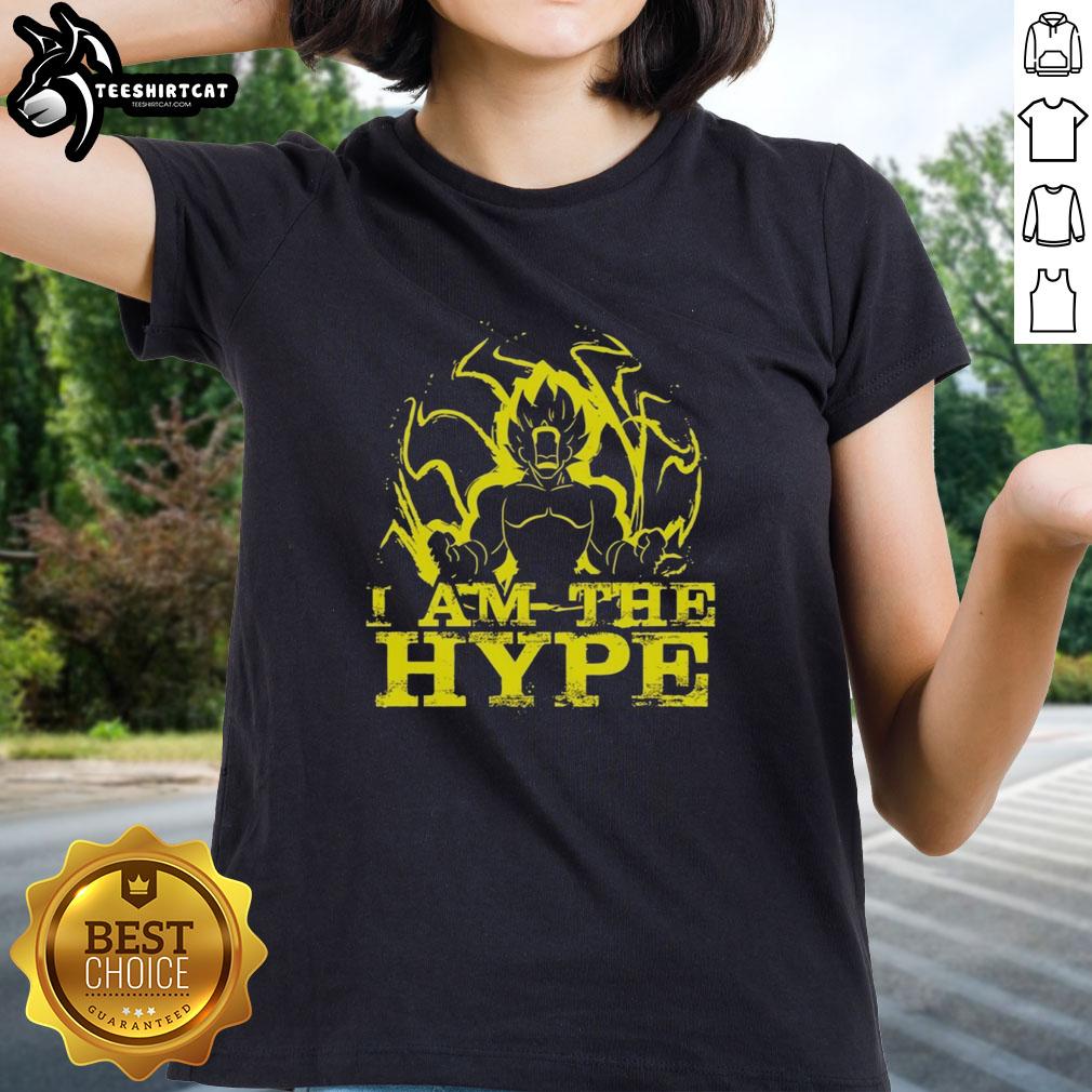 hot-goku-dragon-ball-z-i-am-the-hype-super-saiyan-graphic-with-powerful-aura-ladies-tee Hot Goku Dragon Ball Z I Am The Hype Super Saiyan graphic tee for ladies featuring a powerful aura design.
