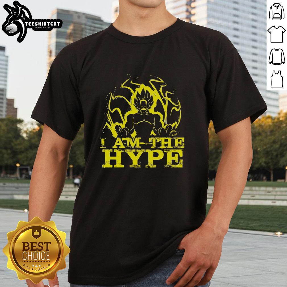 hot-goku-dragon-ball-z-i-am-the-hype-super-saiyan-graphic-with-powerful-aura-t-shirt-1 Alt Text: Hot Goku Dragon Ball Z t-shirt featuring 'I Am The Hype' Super Saiyan graphic with powerful aura design.