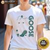 Hot Goose Faces T-Shirt featuring playful goose graphics, perfect for casual wear and animal lovers.